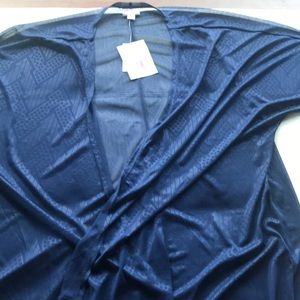 Sheer blue cover up or overshirt